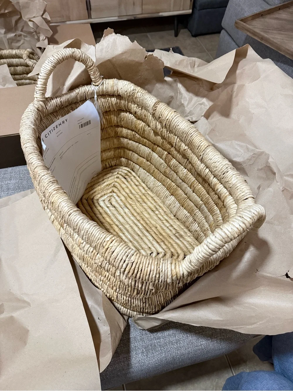 The Citizenry Natural Tan Merapi Storage Basket - Light